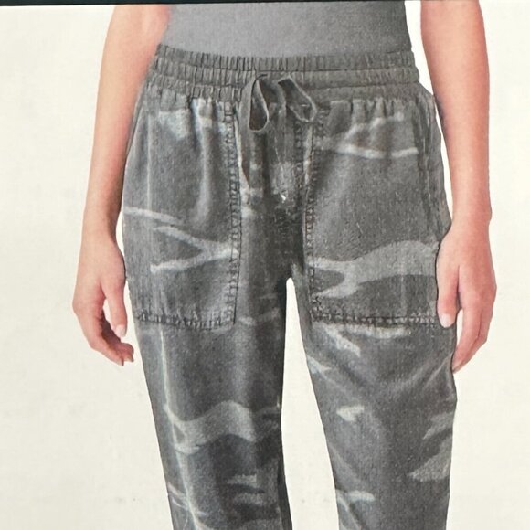 Splendid Knit Joggers Pants Women's Size XXL Camo Green Relax Fit Boho Chic NEW - Picture 5 of 14